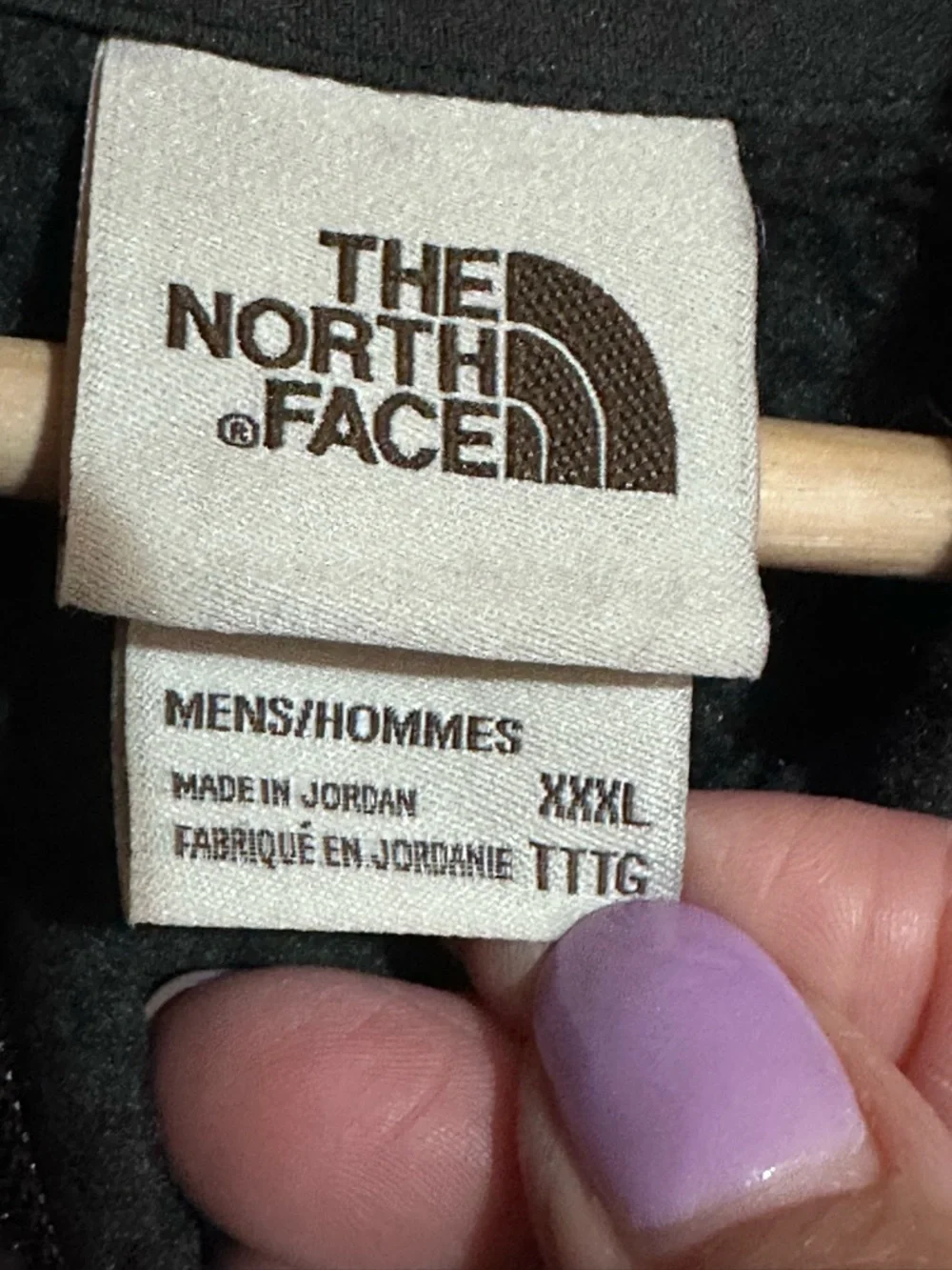 The North Face Dark Gray Two-Tone Fleece full zip‎ sz XXXL